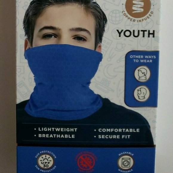 Copper Fit Guardwell Face Protector Youth Mask - Picture 2 of 6